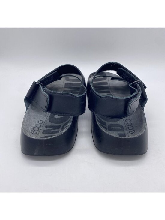Ecco Cozmo 2.0 Sandals Men 46 (12-12.5) Black Leather Three Strap Adjustable main image 6